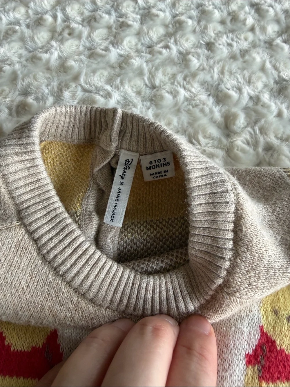 Disney x Janie and Jack Size 0-3 Months Winnie the Pooh Sweater Romper